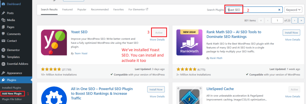 Yoast SEO Plugin