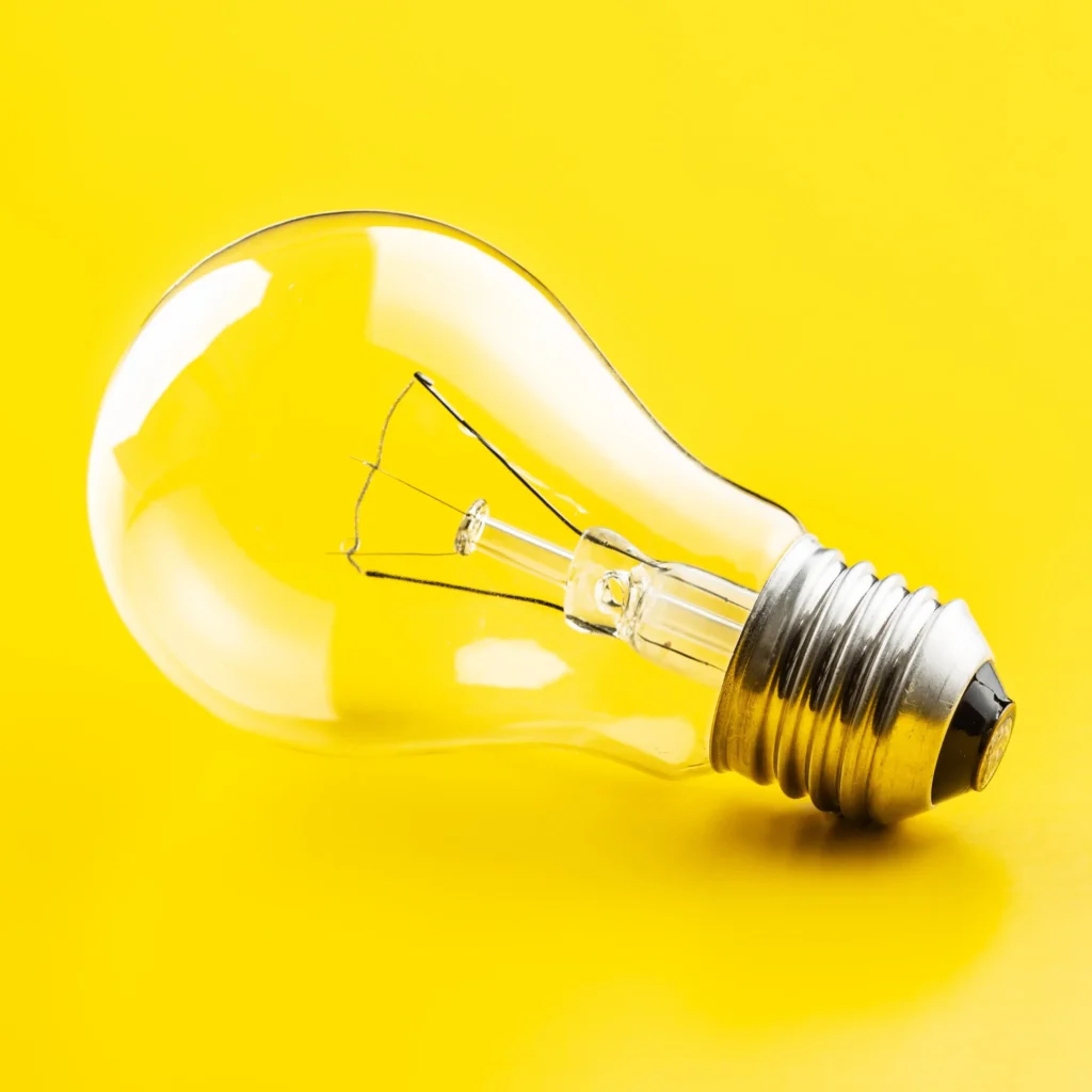 Bulb representing an Idea